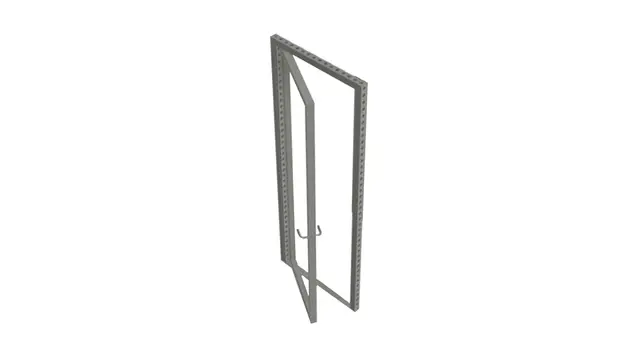 beMatrix b62 | door frame, MK1 with handle | 0992 mm x 1984 mm