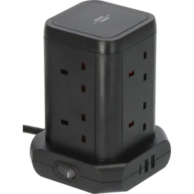  Brennenstuhl Socket Tower |  8-Way + 2USB