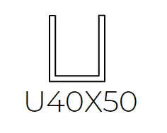 Av Drop | U - Frame | 40cm x 50cm