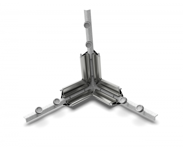 beMatrix | Boxscreen | Connection set 90 degree ends