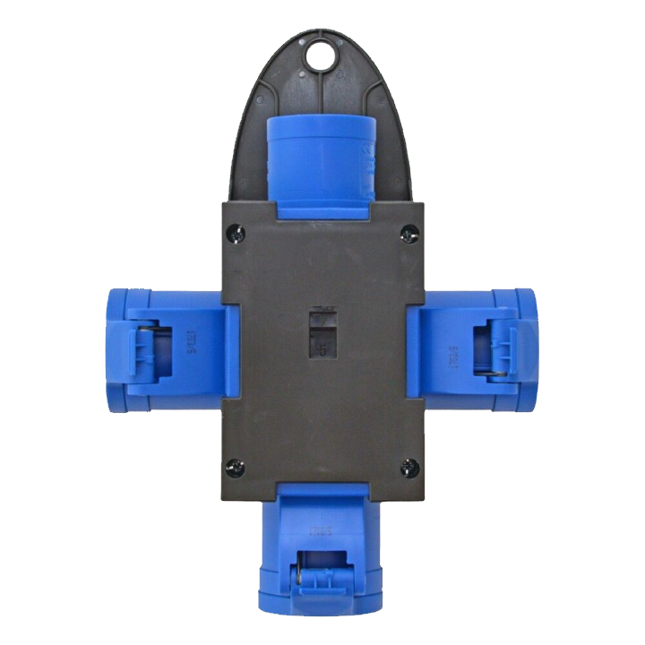 1-Phase Adapter | 16A Blue to 3 x 16A Blue