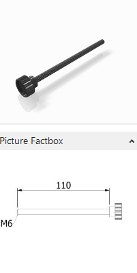 beMatrix iZi | M6 110mm connector