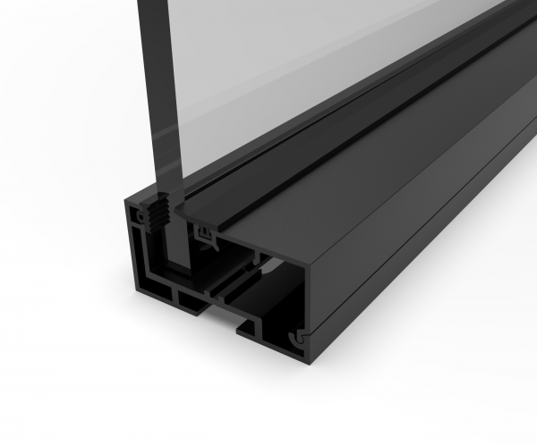 beMatrix Infill profile primary | 992 mm | holes D08, Black