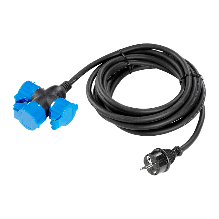 230V Cable | 3-way cross | 5m