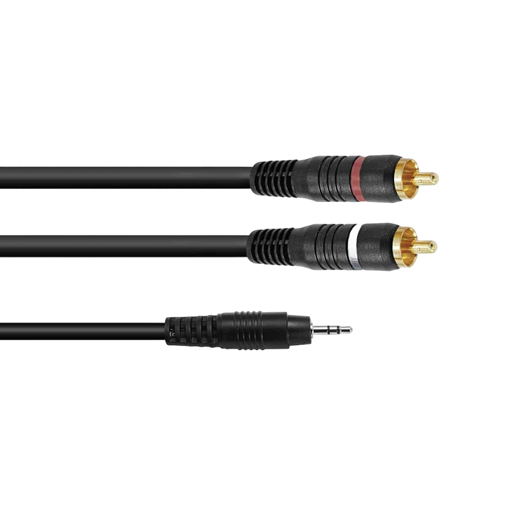 Adapter Cable | 3,5mm jack (male) to 2 x RCA (male)