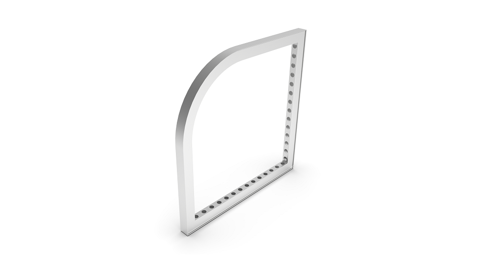 beMatrix, b62 | frame with curved corner | 0992 mm x 0992 mm