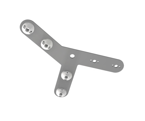 beMatrix Steele-Frame Connector | D30 + LED | 150 + 90 degree, 6 Pin