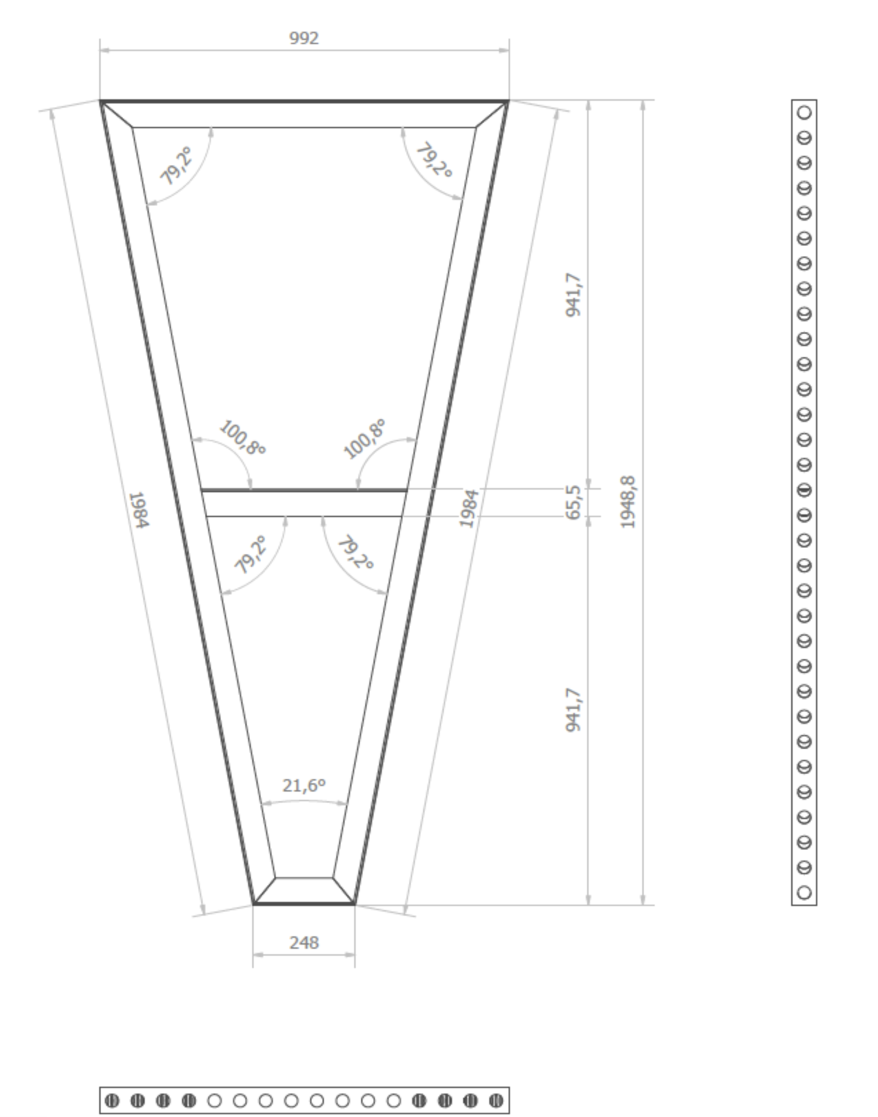 beMatrix b62 | frame | 0992 mm x 1984 mm Special 'A' Frame