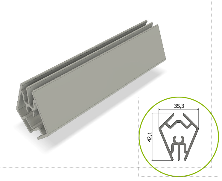 beMatrix | Boxscreen mini | 0992 - 17mm