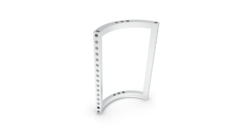 beMatrix b62 | curved frame | 90 degree, R0430 x 0496 mm