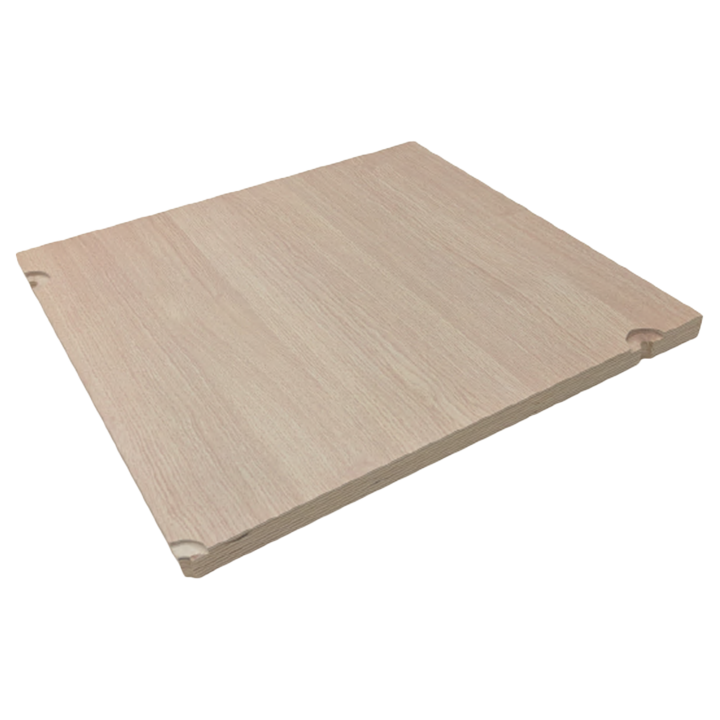 Adapt | Expo Floor | Oak Laminate - Corner (with cable cutout) | 50x50cm