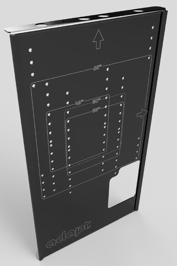 beMatrix b62, Fixing for in wall for TV 43" - 65", QM-series, 860 mm