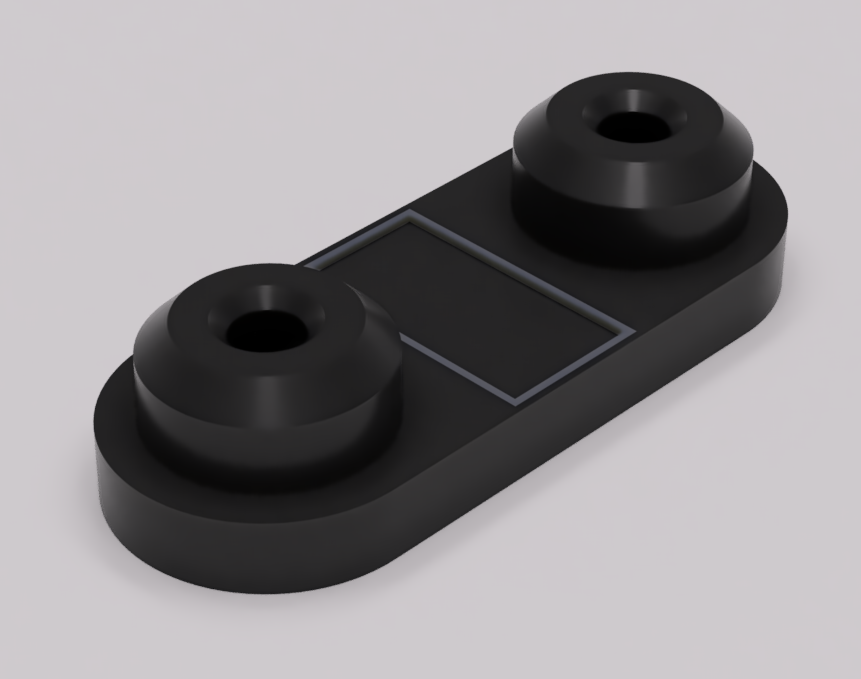 beMatrix plastic connector | D30, 180 degree, 2 pin, 10 mm