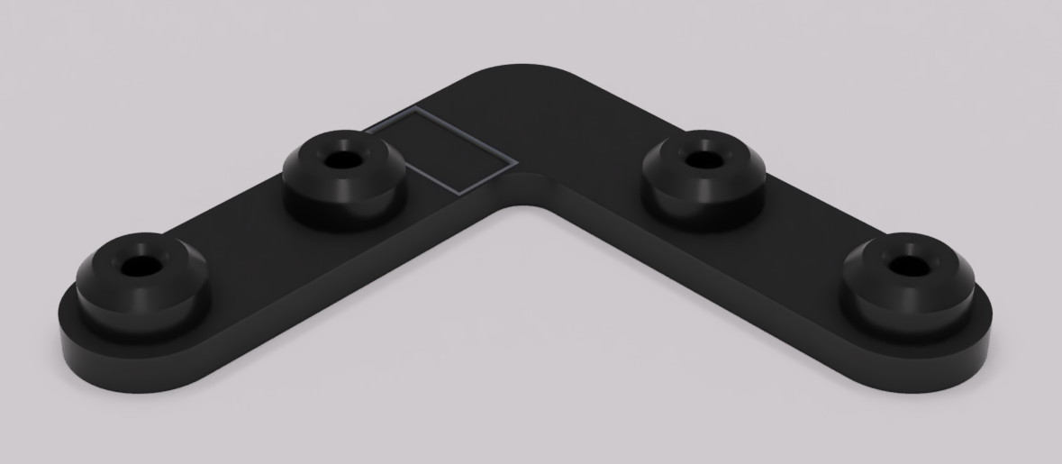 beMatrix plastic connector | D30, 90 degree, 4 pin, 10 mm