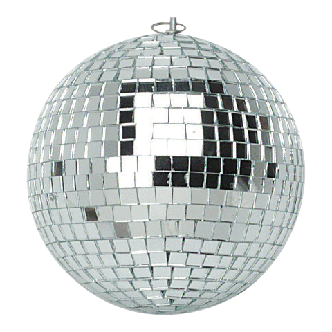 Mirror Ball | 10 cm, silver