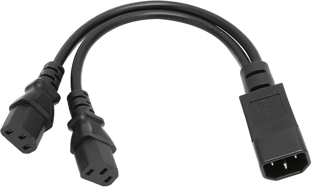 Power Cable Schucko - 2 x IEC C13 | Y split