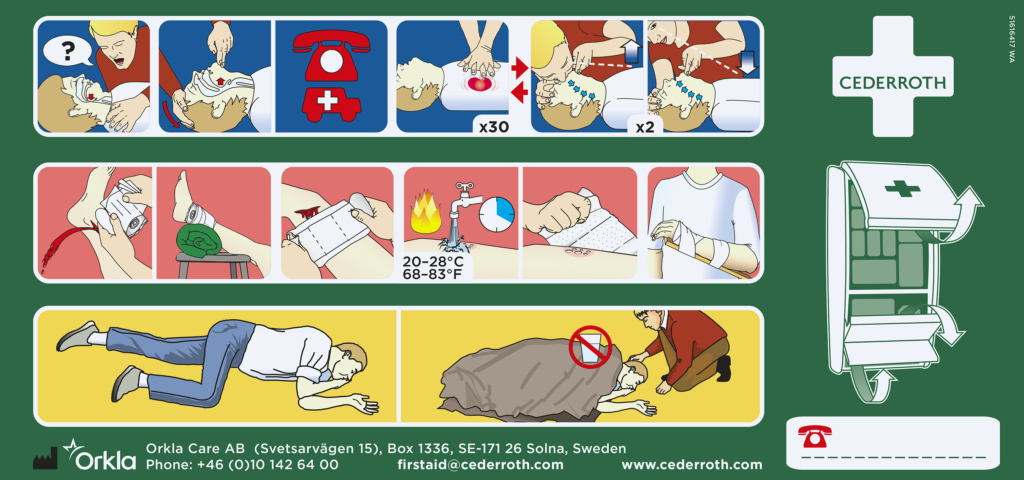Cederroth | First Aid Instructions