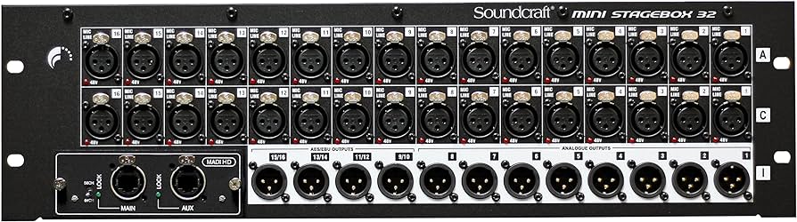 Soundcraft Ministagebox 32 | 32 input, 8 analogue out, 4 digital out