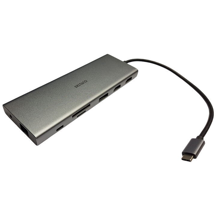 Deltaco | USBC-USBA | Docking Station