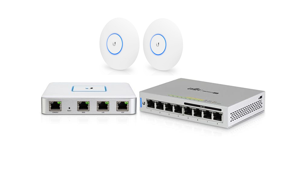 Ubiquiti Unifi Wifi Kit | (USG Router, 8-port switch, Nano Access point)