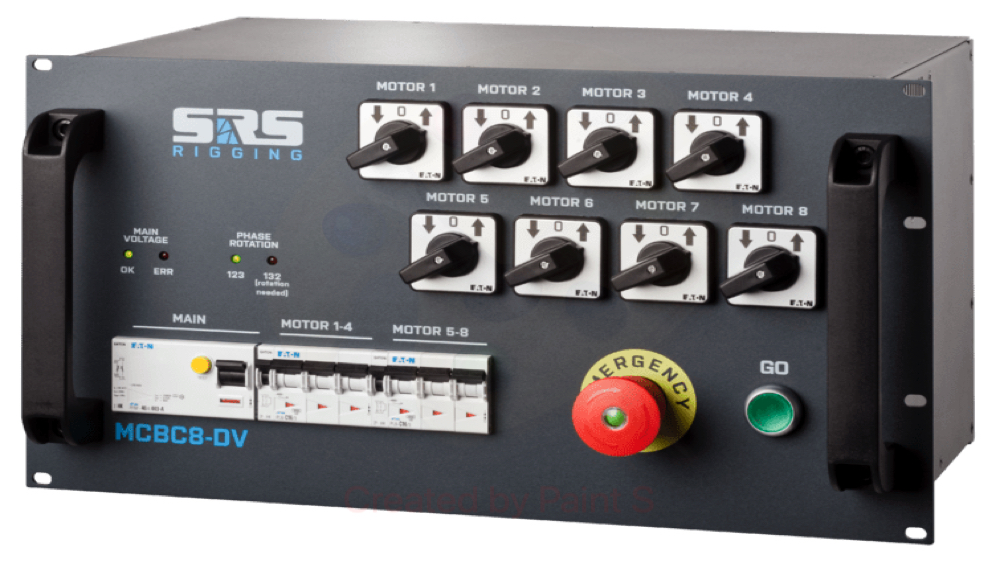 SRS Motor Control | 8 Channel | 32A in - 2 x Soca out