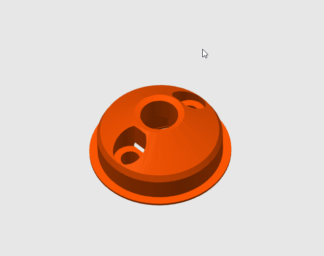 beMatrix | Desk Stud (3D printed Single Pin D30 M8 + 2x D4,5) | Adapted with Lip - Image 2