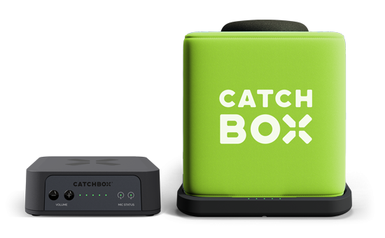 Catchbox PRO | soft padded microphone box, green - Image 1