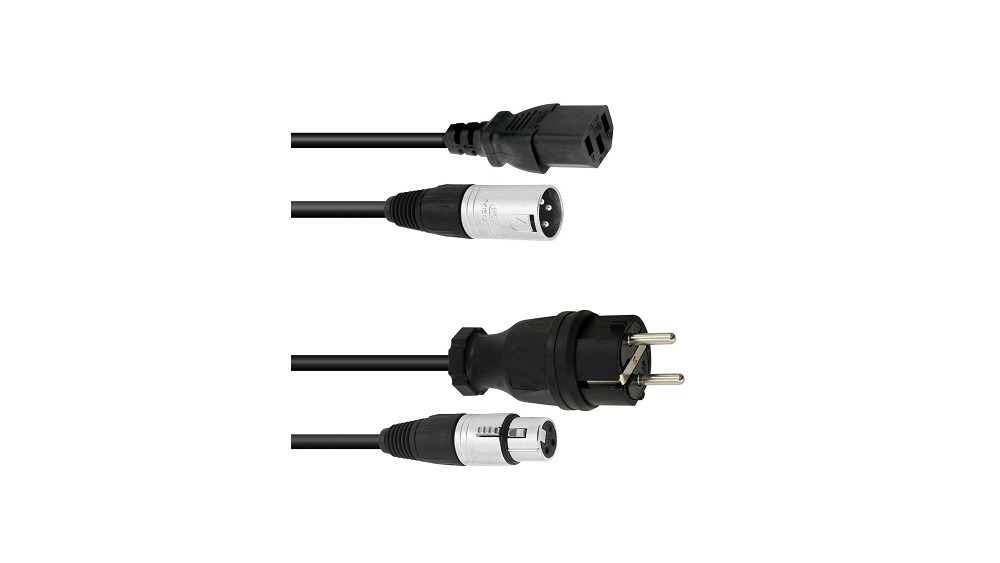 Combi Cable | 1 x powercord, 1 x XLR, 10m
