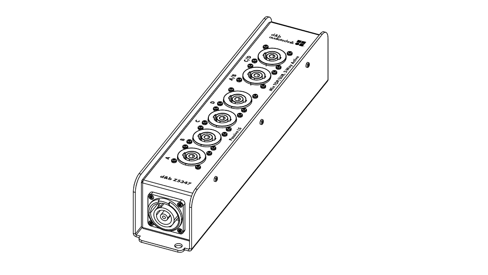 d&b Breakoutbox NLT8 F/M to 6 x NL 4