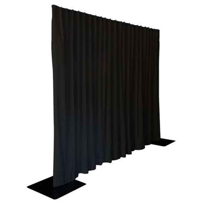 Easydrape | Fabric curtain | Black | 3 x 3 m