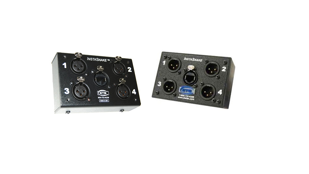 ETS InstaSnake | PA202M | 4 x XLR male to Cat5 - Image 1