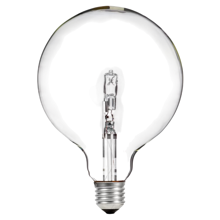 Bulb | Clear, Halogen | Ø125mm E27 20W