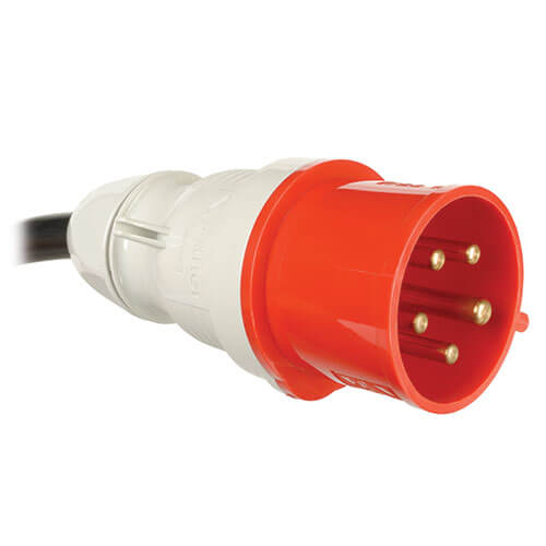 Indu PDU 32 A phase switch | 32 A in, 32 A out, single phase 32 A with phase switch out, 1 x Schucko out