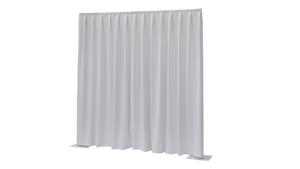 Thearent | Pipe & drape Fabric White Pleated (W3 x H3 m)