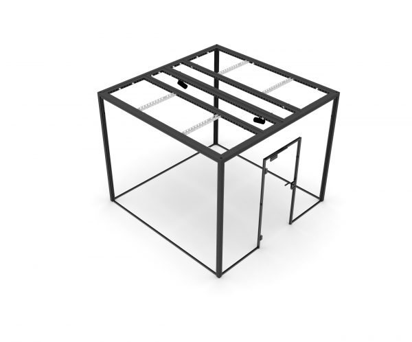 beMatrix | Pop-in box | 3x3x2,5m | Black