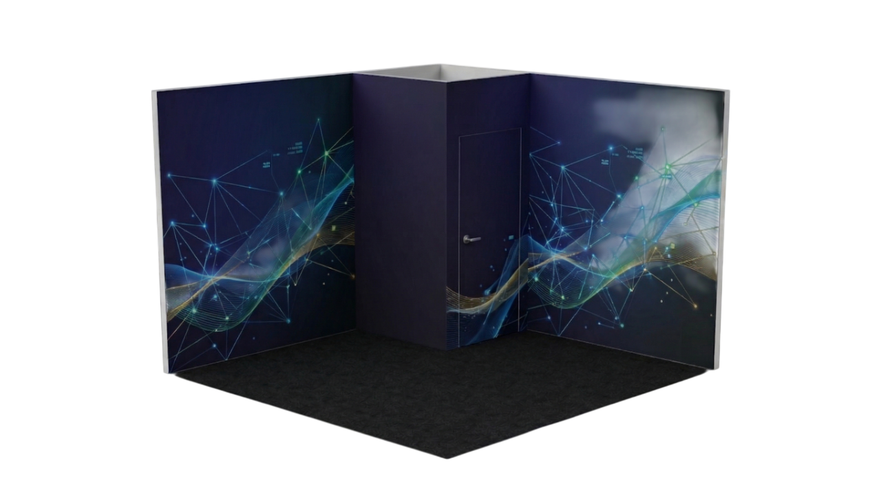 beMatrix  package | L Wall | 3x3m | incl storage
