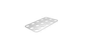 beMatrix-anslutningsplatta med dubbla väggfästen | D30, 186–372 mm